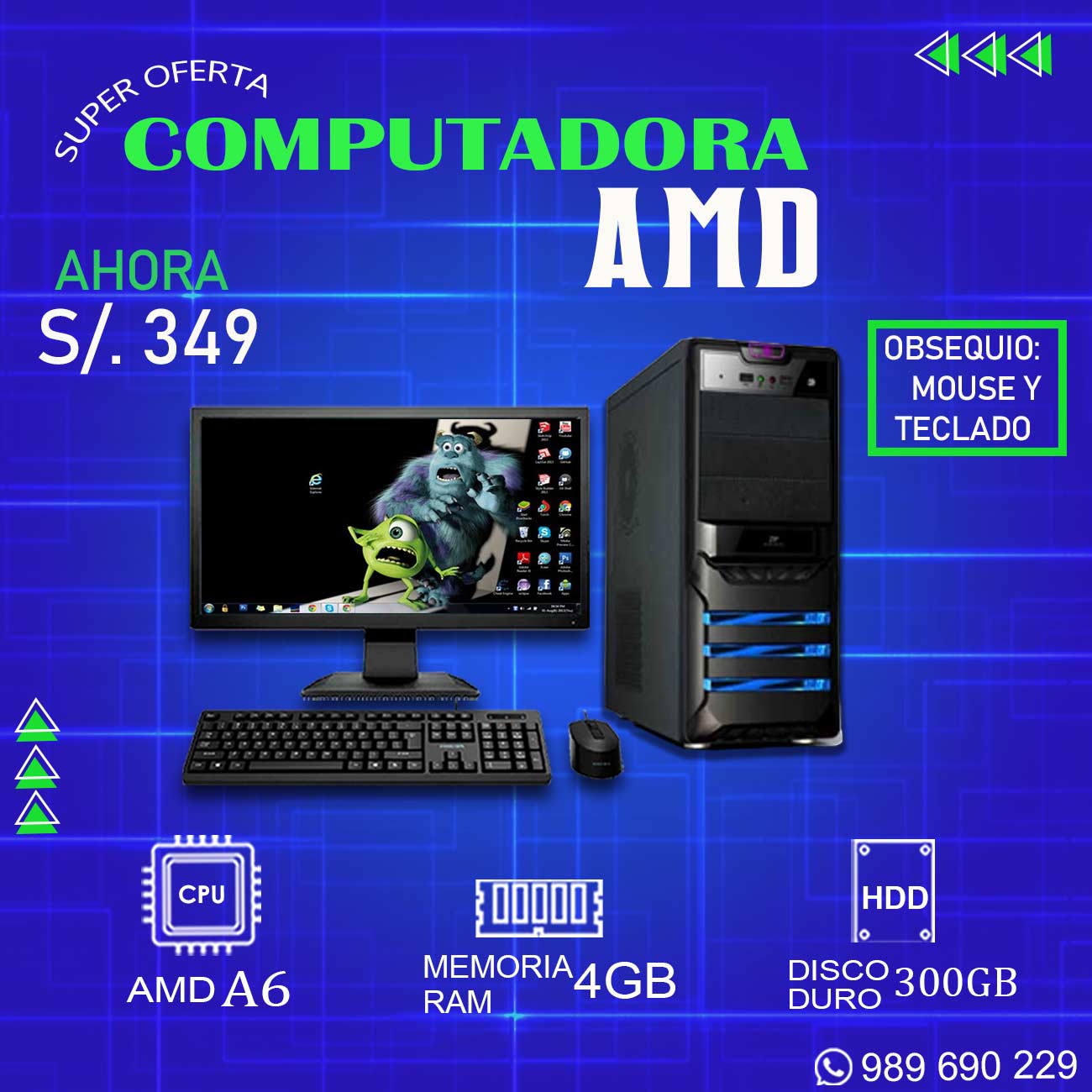OFERTA EN COMPUTADORA AMD 